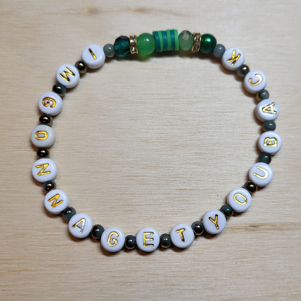 imgonnagetyouback- Taylor Swift Friendship Bracelet, Size 8"